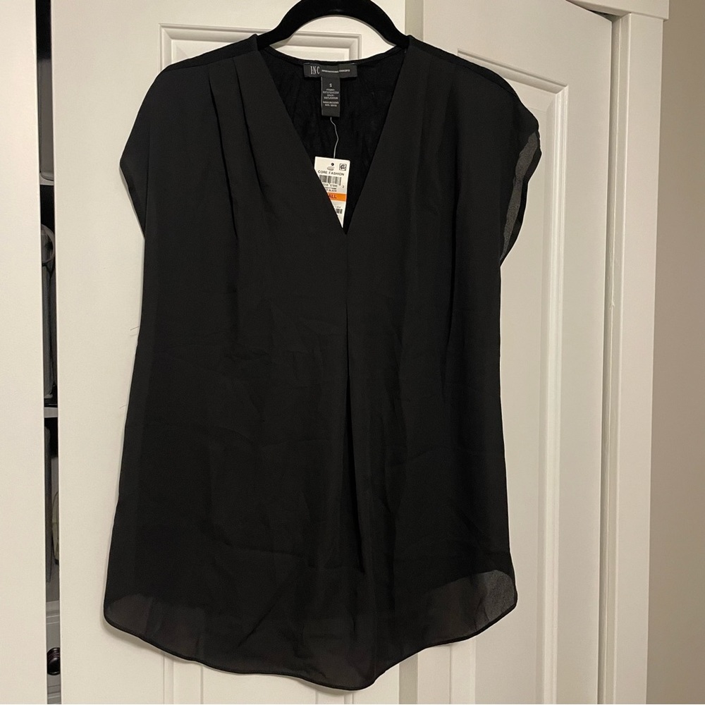 NWT Inc Inverted-Pleat Top, Size S